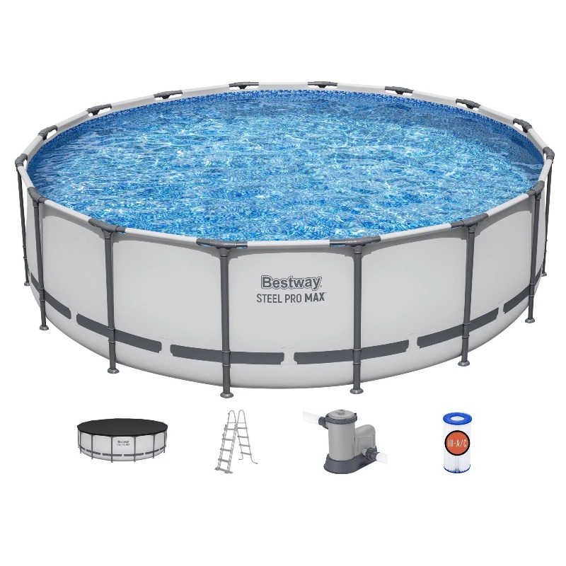 Pool Ladder Above Ground - Piscina Fuori Terra Steel Pro MAX,