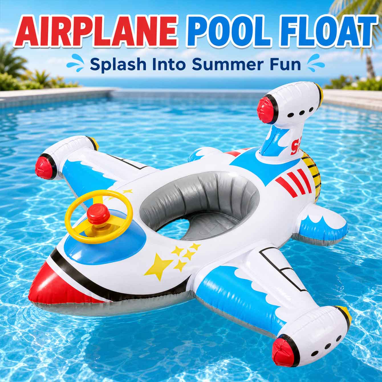 Pool Float Ring Inflatable - 1 Pezzo Galleggiante Gonfiabile a Forma