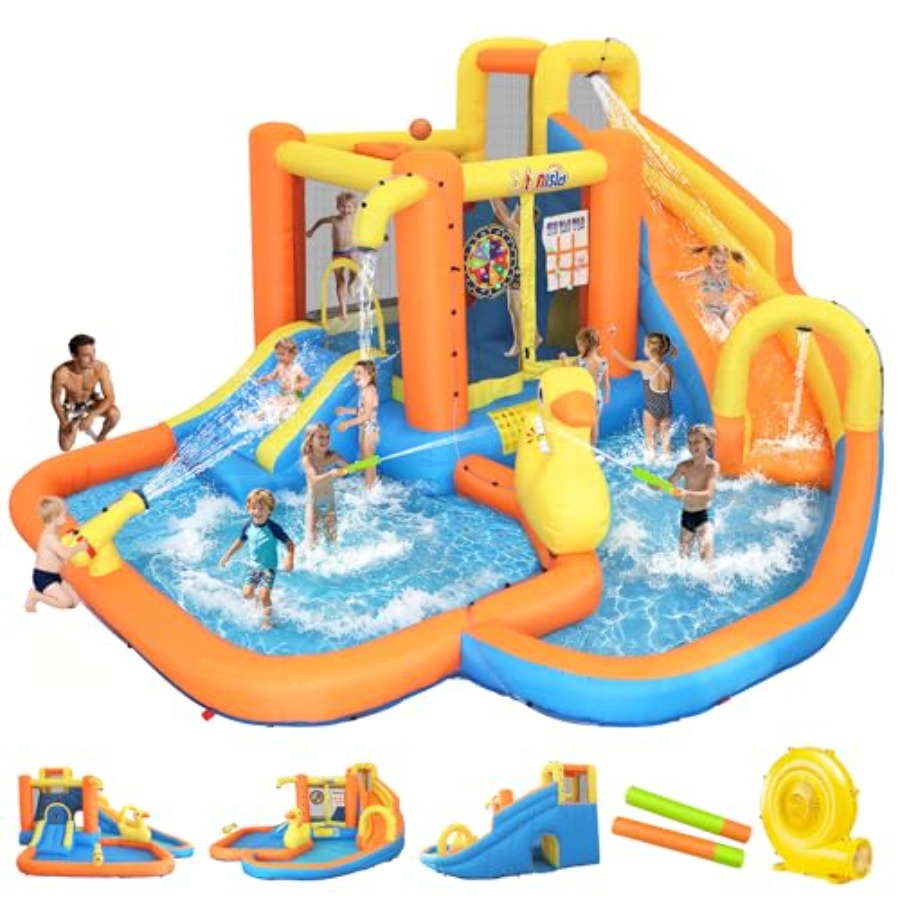 Water Slide Inflatable - Parco acquatico gonfiabile da giardino per
