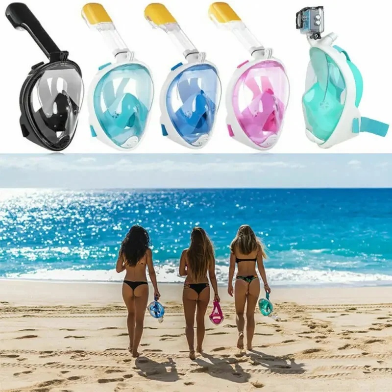 Snorkel Mask Full Face - Maschera da snorkeling integrale, maschera da