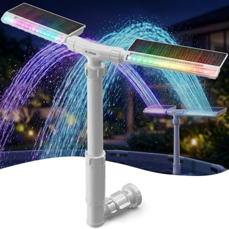Pool Light Solar Rechargeable - Fontana solare per piscine interrate e