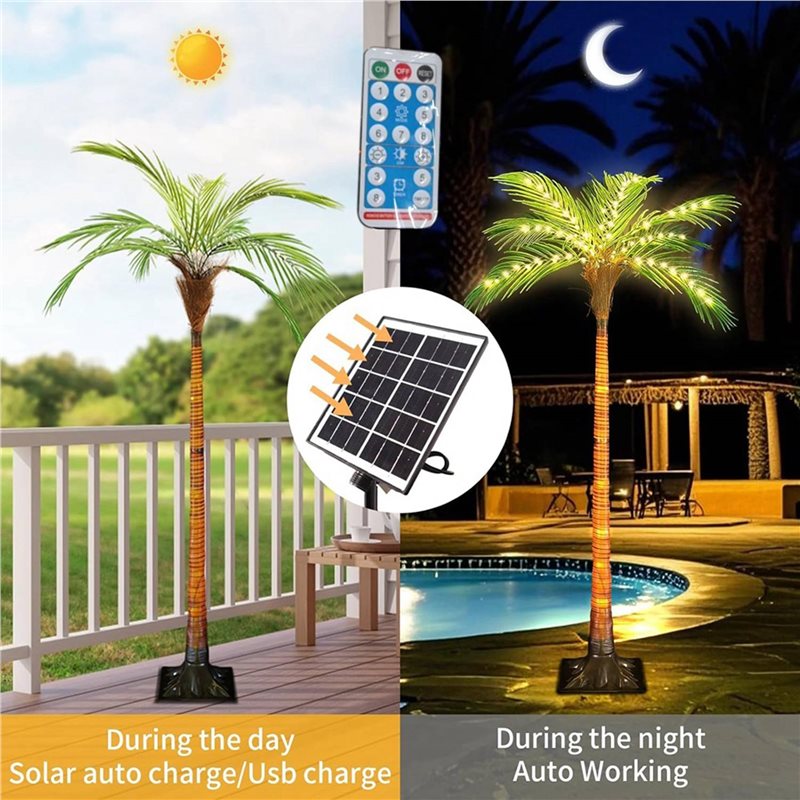 Luci solari per palme ARBW con - Pool Light Solar Rechargeable recensione e prezzo