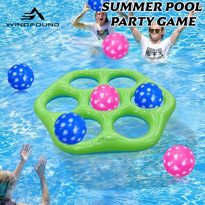 Gioco Gonfiabile Esagonale con - Pool Float Ring Inflatable recensione e prezzo